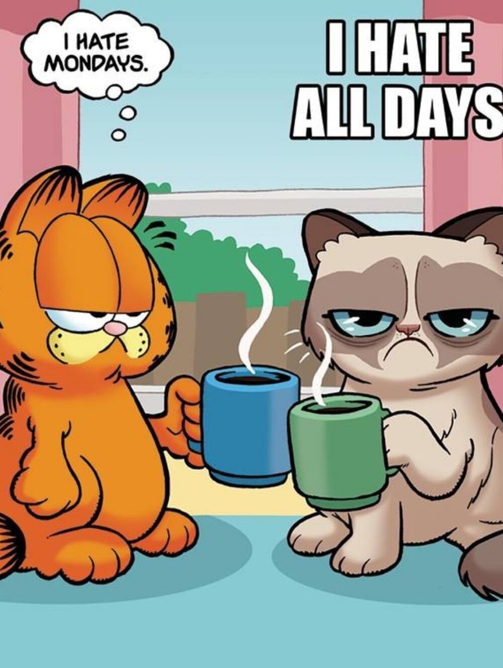 Grumpy Cats  DIY 5D Full Round Drill Diamond Painting